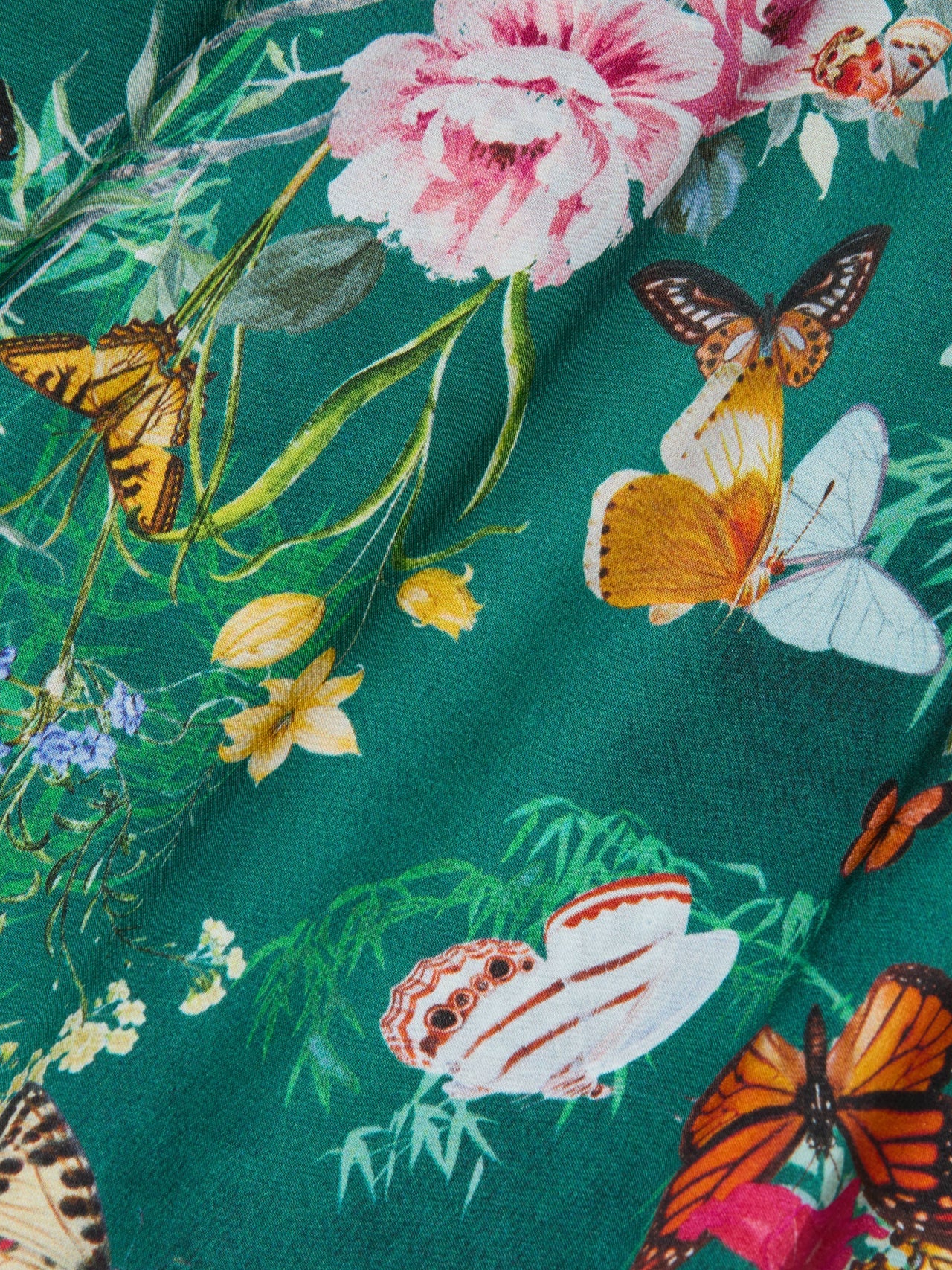 Sayla Silk Gown in Bottle Green Multi Charonda Butterfly | L'AGENCE sale