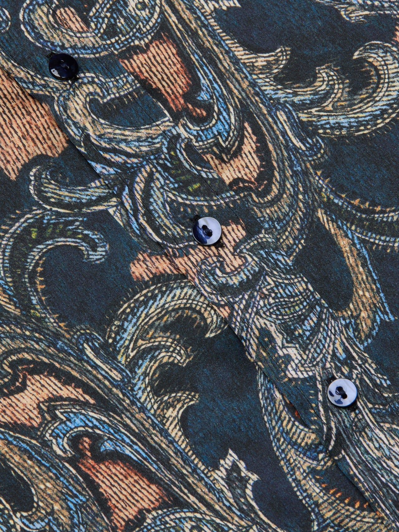 Dani Silk Blouse in Midnight Multi Etched Paisley | L'AGENCE US