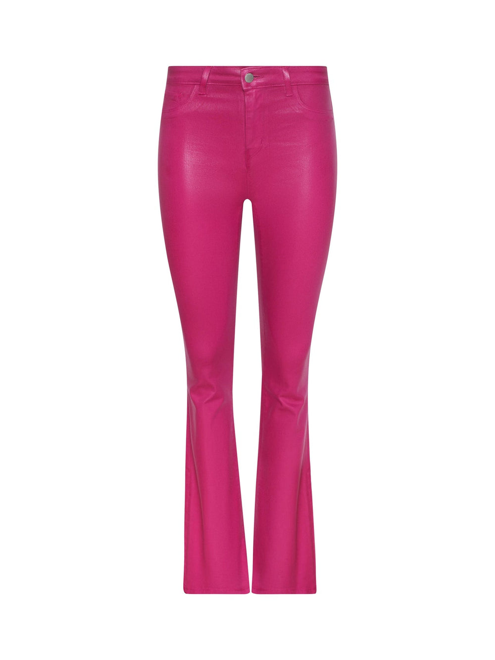 Marty Coated Flare Jean in Pink Coated | L'AGENCE discount