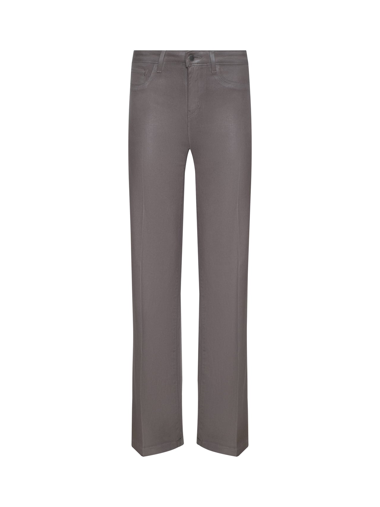 Clayton Coated Wide-Leg Jean in Driftwood Coated | L'AGENCE sale