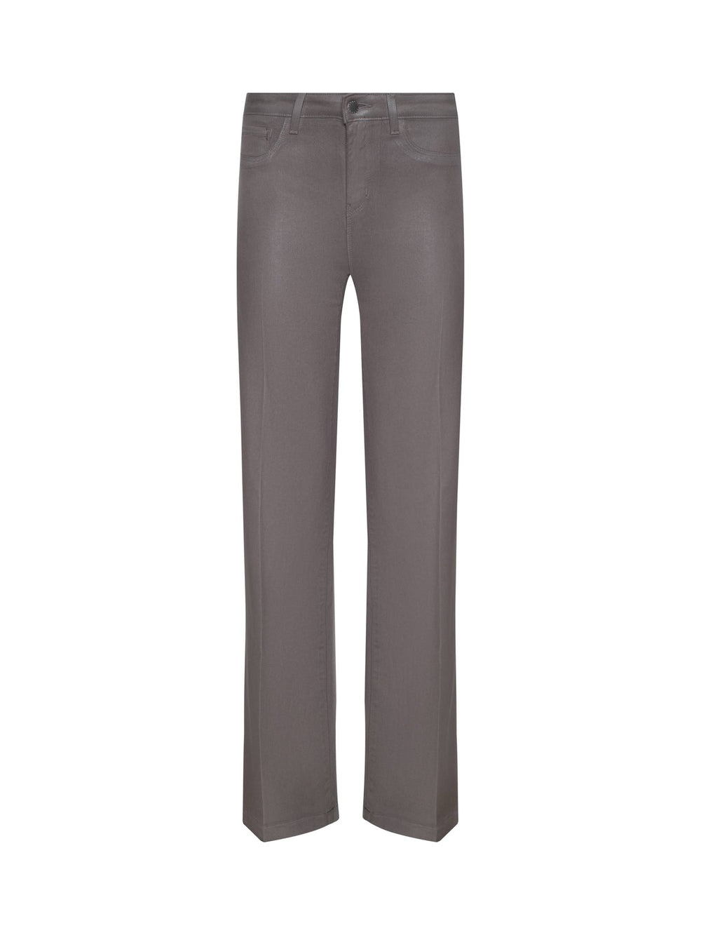 Clayton Coated Wide-Leg Jean in Driftwood Coated | L'AGENCE sale