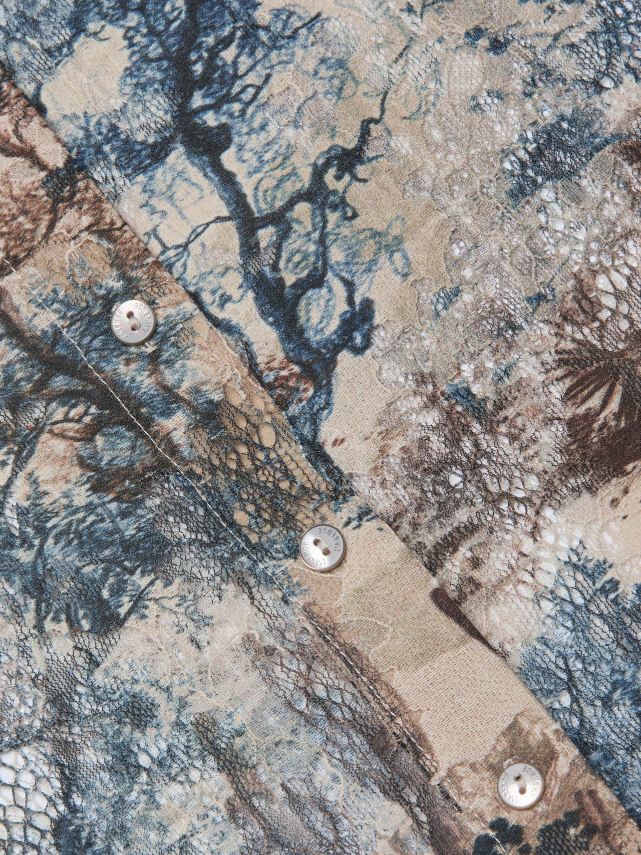 Maia Printed Lace Blouse in Tan Multi Western Toile | L'AGENCE near me
