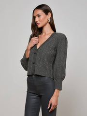 Talulla Cardigan in Charcoal | L'AGENCE online