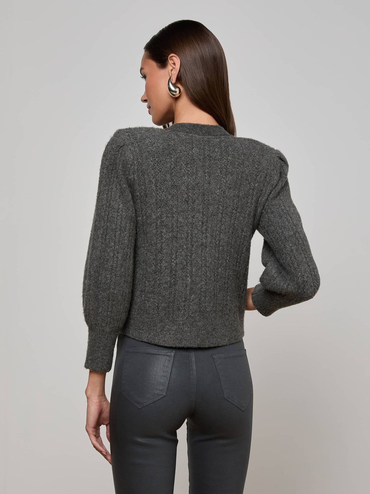 Talulla Cardigan in Charcoal | L'AGENCE online