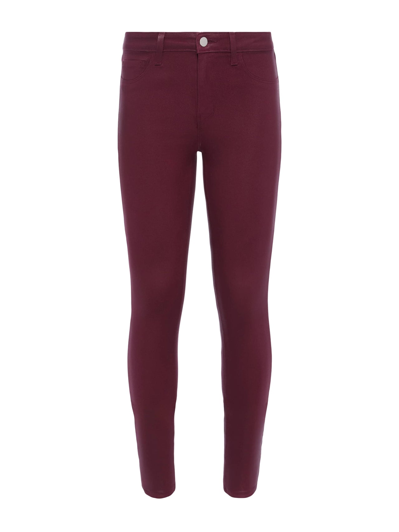 Marguerite Coated Skinny Jean in Dark Port Coated | L'AGENCE online