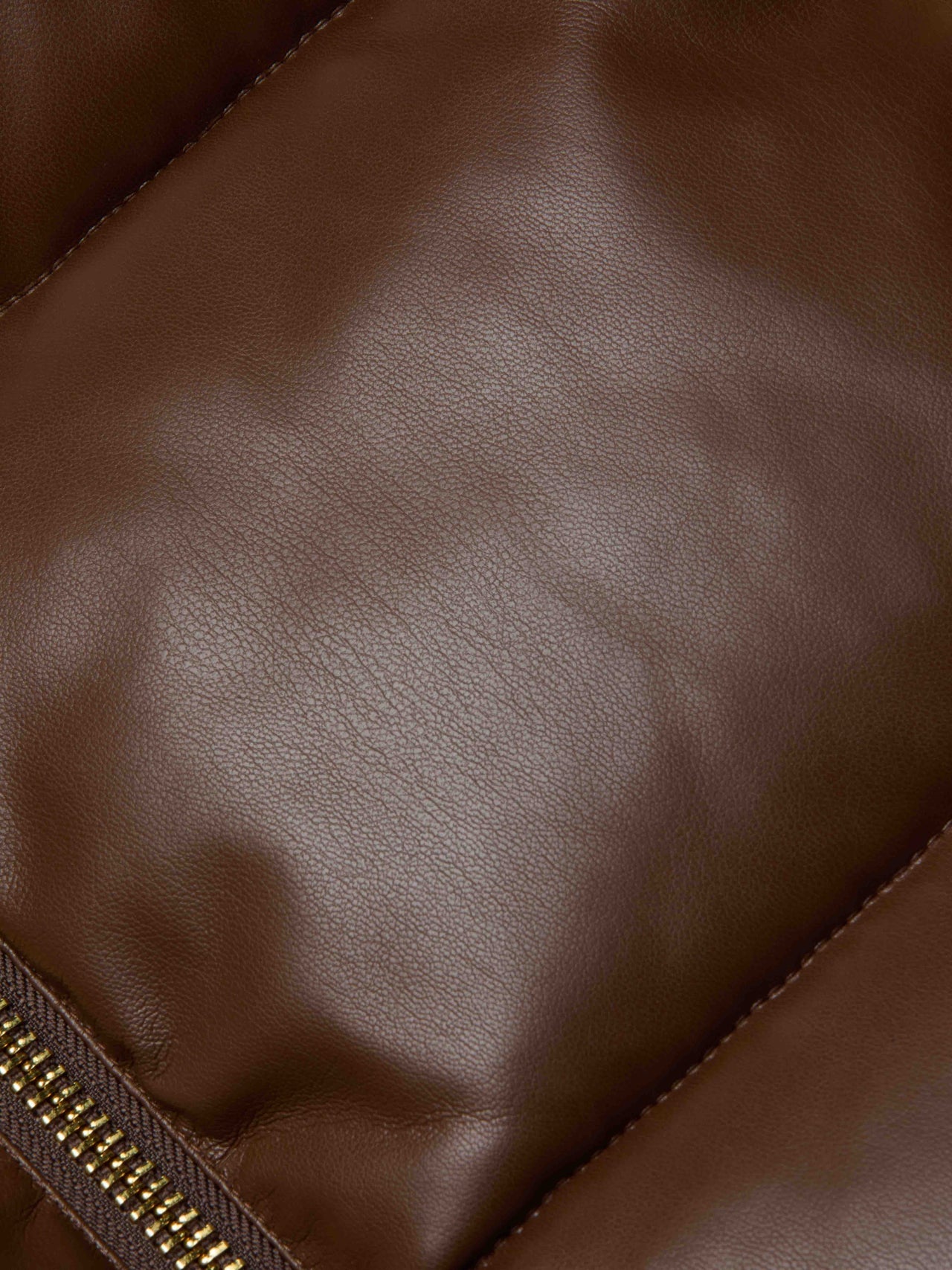 Larsen Vegan Leather Puffer Jacket in Carafe Brown/Valencia Leopard | L'AGENCE discount