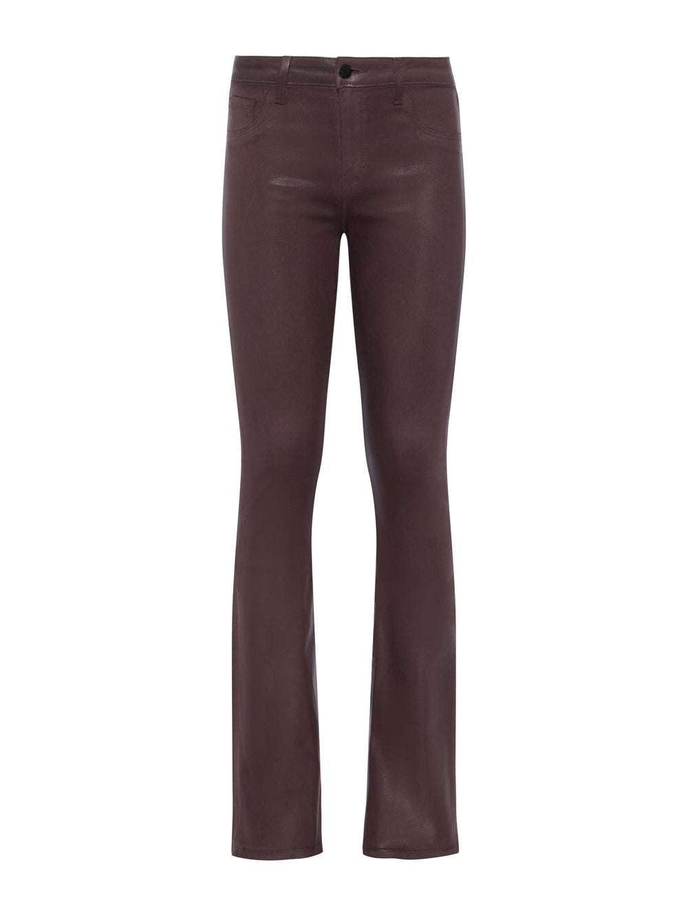 Selma Coated Bootcut Jean in Chocolate Coated | L'AGENCE for sale