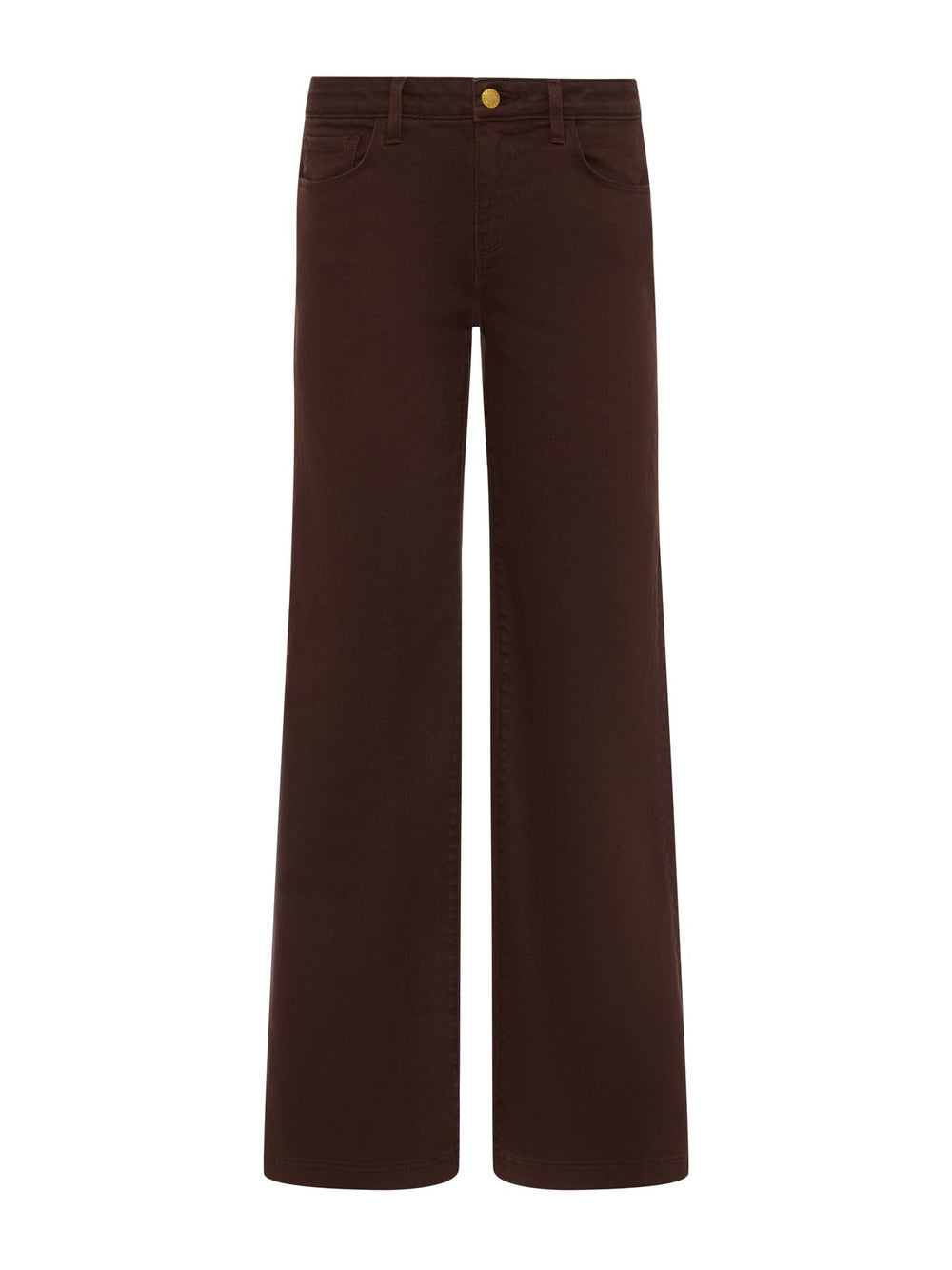 Joanne Low-Rise Wide-Leg Jean in Brown | L'AGENCE online