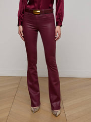 Ruth Coated Straight-Leg Jean in Dark Port Coated | L'AGENCE US