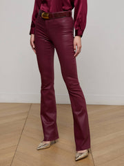 Ruth Coated Straight-Leg Jean in Dark Port Coated | L'AGENCE US