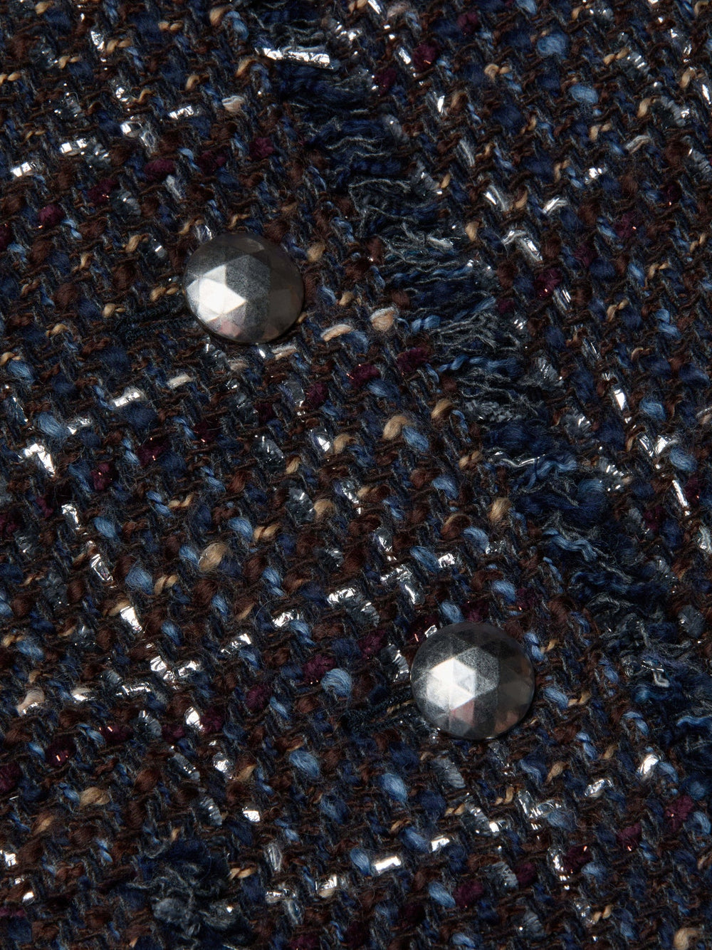 Zaya Tweed Jacket in Midnight Brown Multi Tweed | L'AGENCE sale