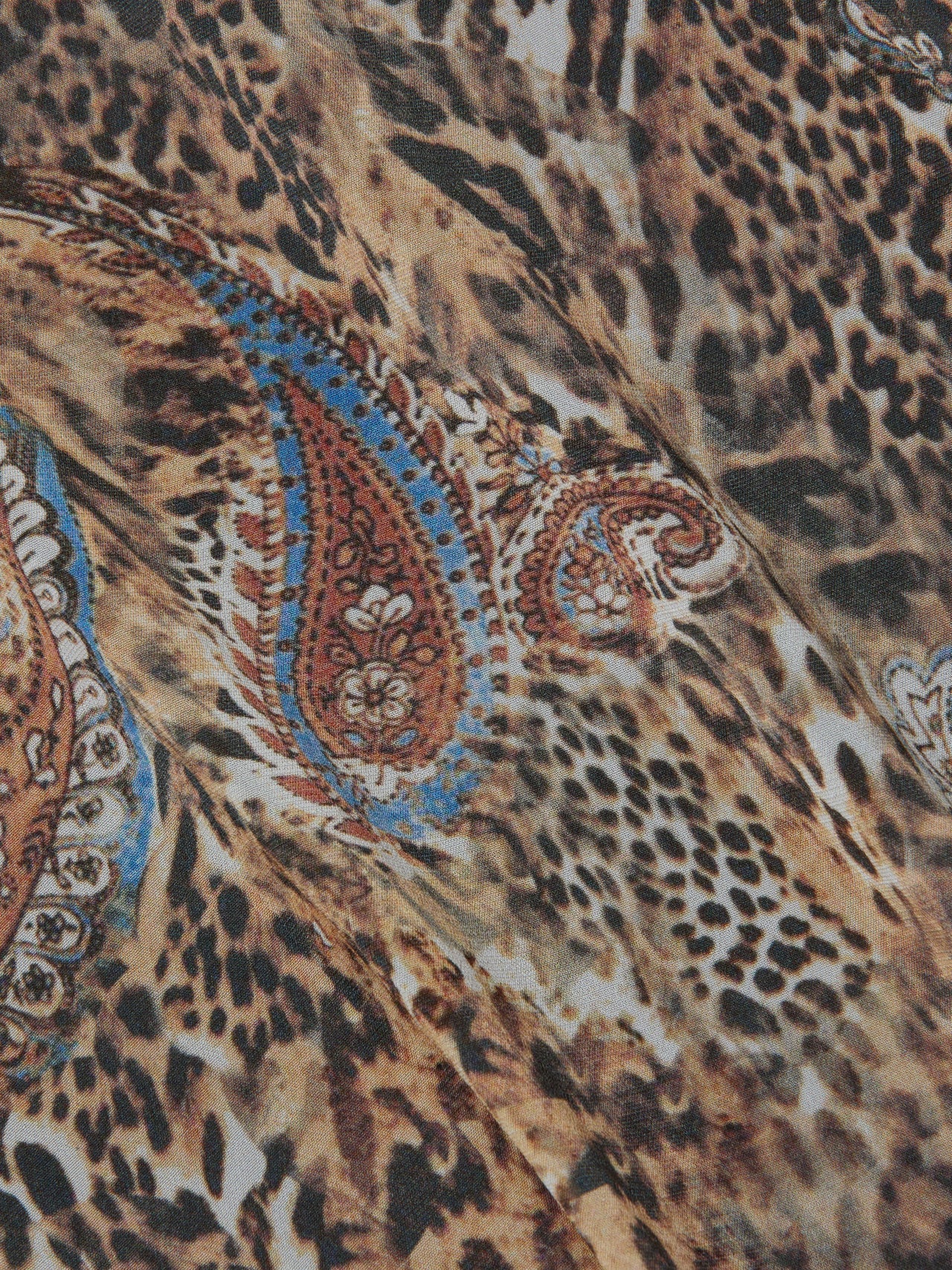 Patricia Maxi Skirt in Brown/Blue Valencia Leopard | L'AGENCE near me