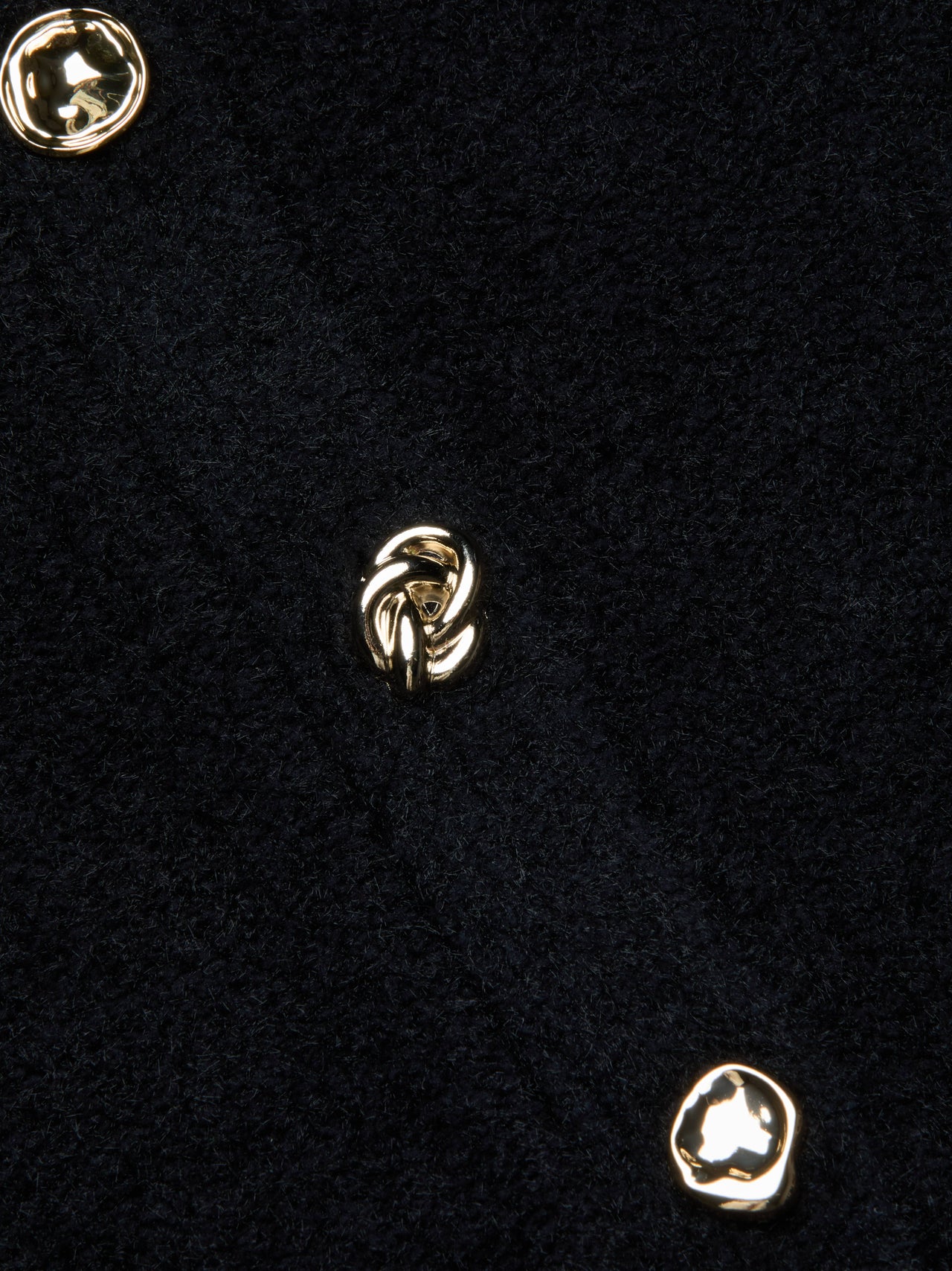 Melissa Knit Cardigan in Black/Gold | L'AGENCE for sale