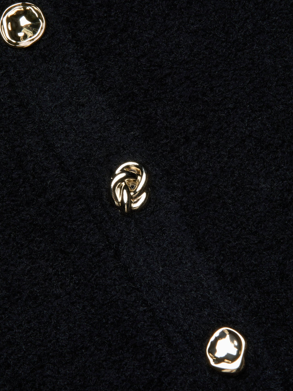 Melissa Knit Cardigan in Black/Gold | L'AGENCE for sale