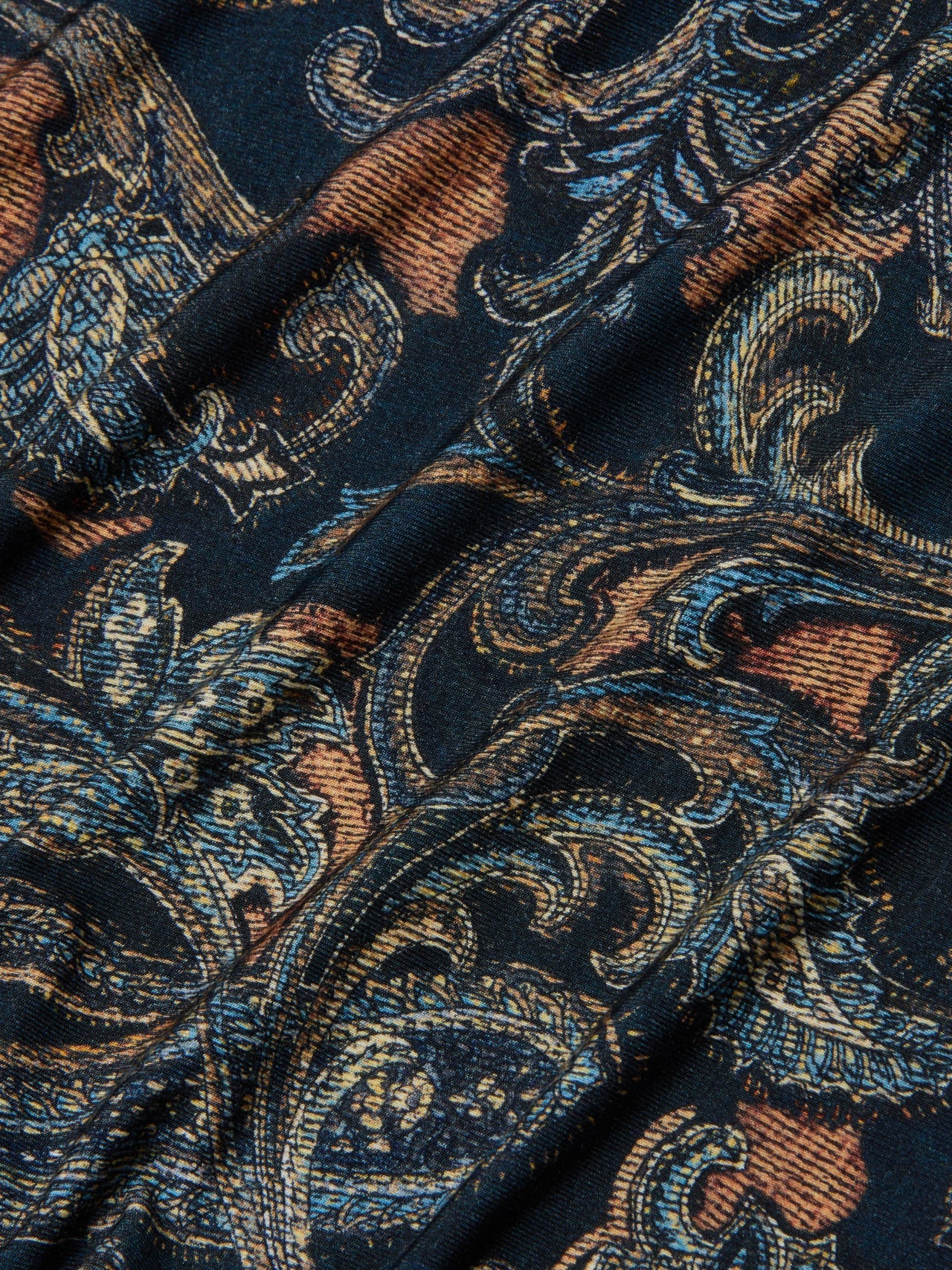 Aja Turtleneck in Midnight Multi Etched Paisley | L'AGENCE discount