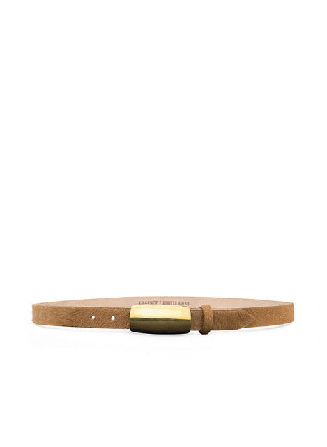 Marlowe Belt in Tan Calf Hair | L'AGENCE US