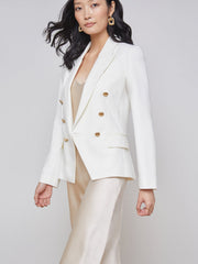 Kenzie Blazer in Ivory | L'AGENCE discount