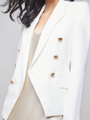 Kenzie Blazer in Ivory | L'AGENCE discount