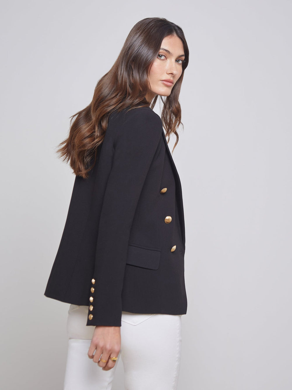 Kenzie Blazer in Black | L'AGENCE Women