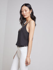 Gabriella Silk Camisole in Black | L'AGENCE near me