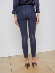 Margot High Rise Skinny Jean in Navy Coated | L'AGENCE near me