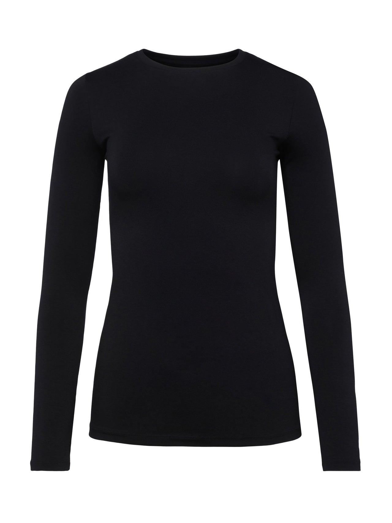 Tess Long Sleeve Tee in Black | L'AGENCE sale
