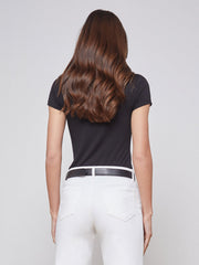 Ressi Fitted Crewneck Tee in Black | L'AGENCE US
