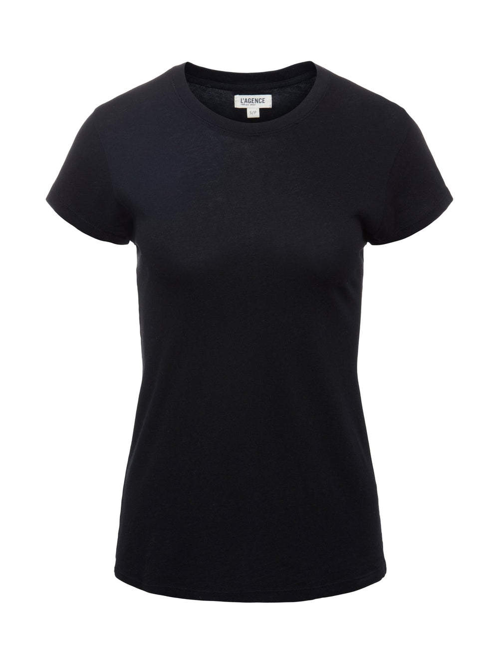 Ressi Fitted Crewneck Tee in Black | L'AGENCE US