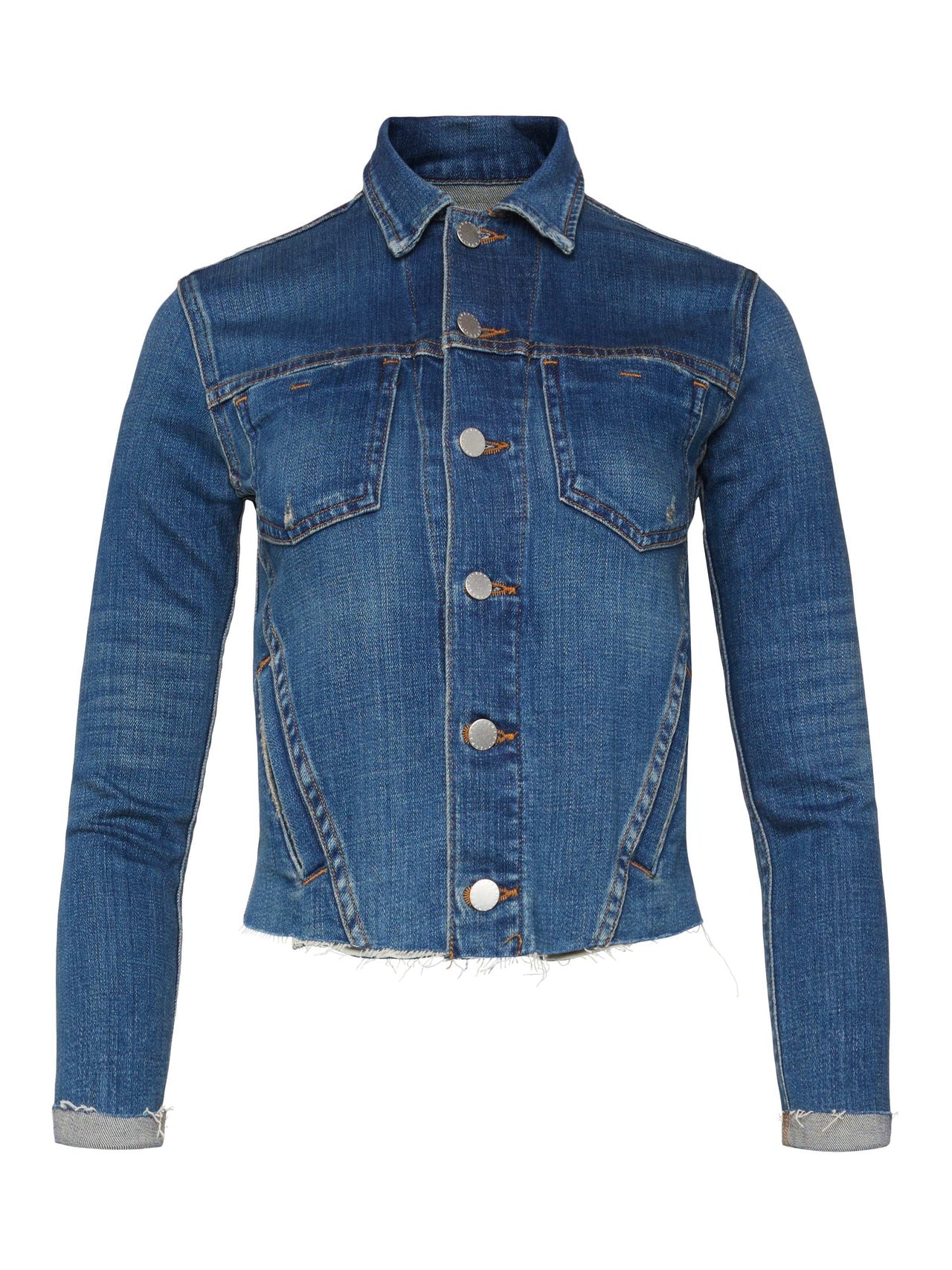 Janelle 3/4 Sleeve Jean Jacket in Authentique | L'AGENCE discount