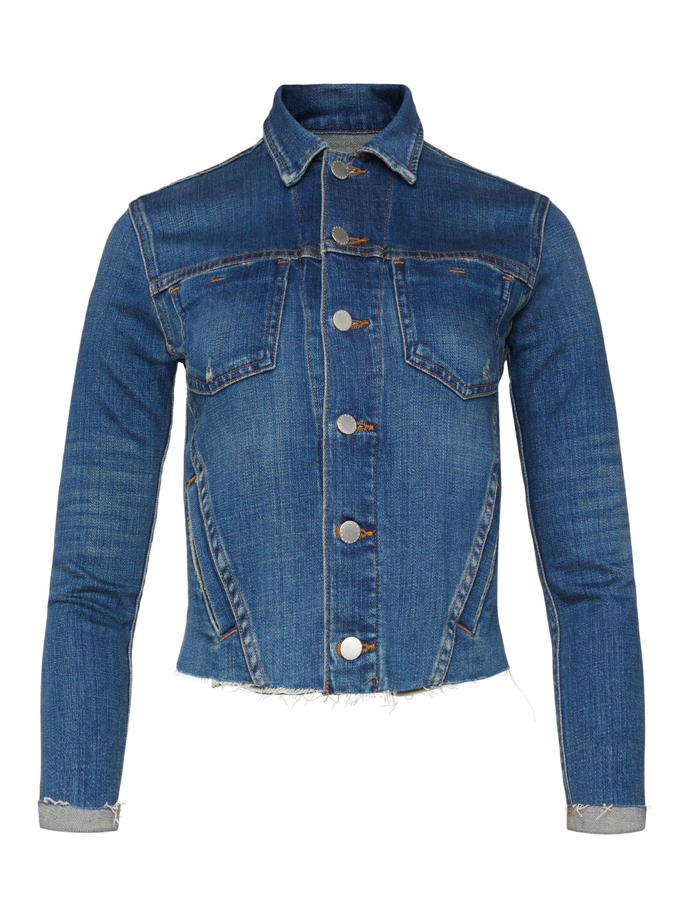 Janelle 3/4 Sleeve Jean Jacket in Authentique | L'AGENCE discount