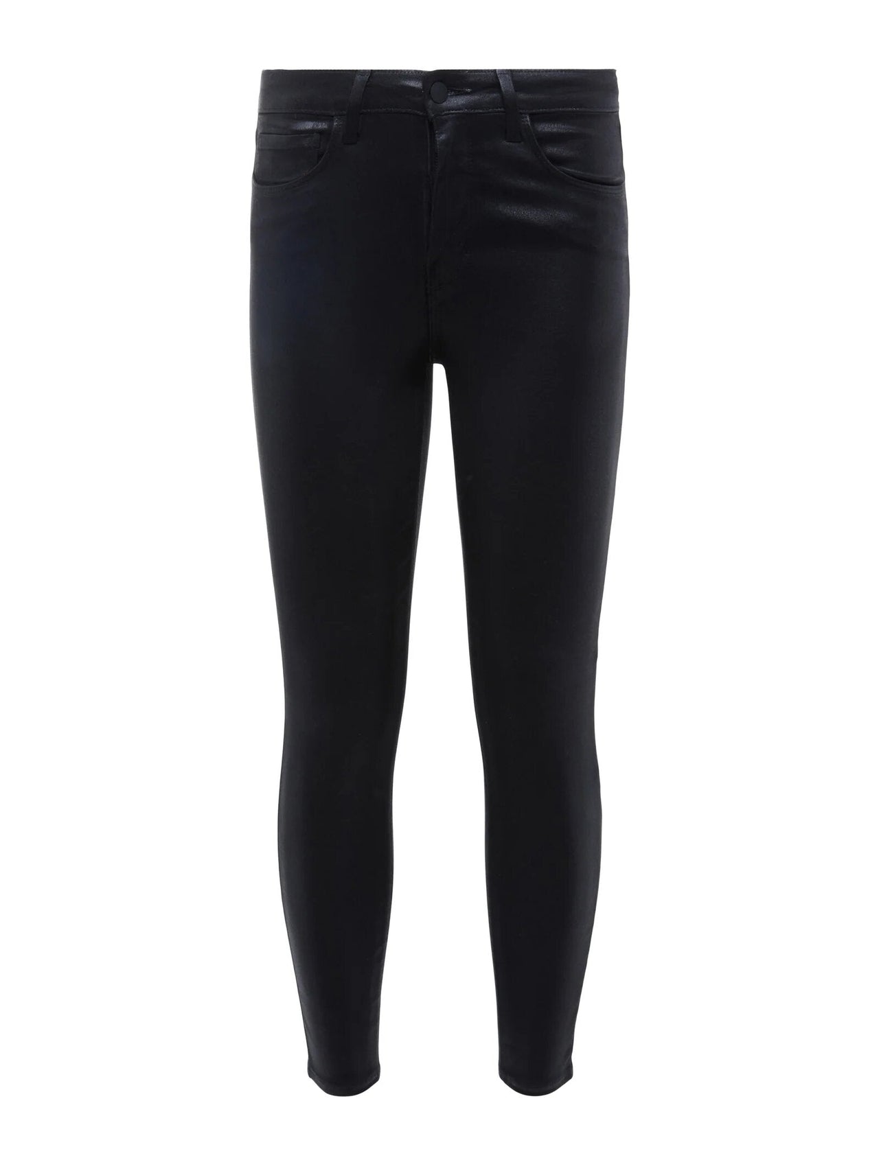 Margot High Rise Skinny Jean In Black Coated | L'AGENCE discount