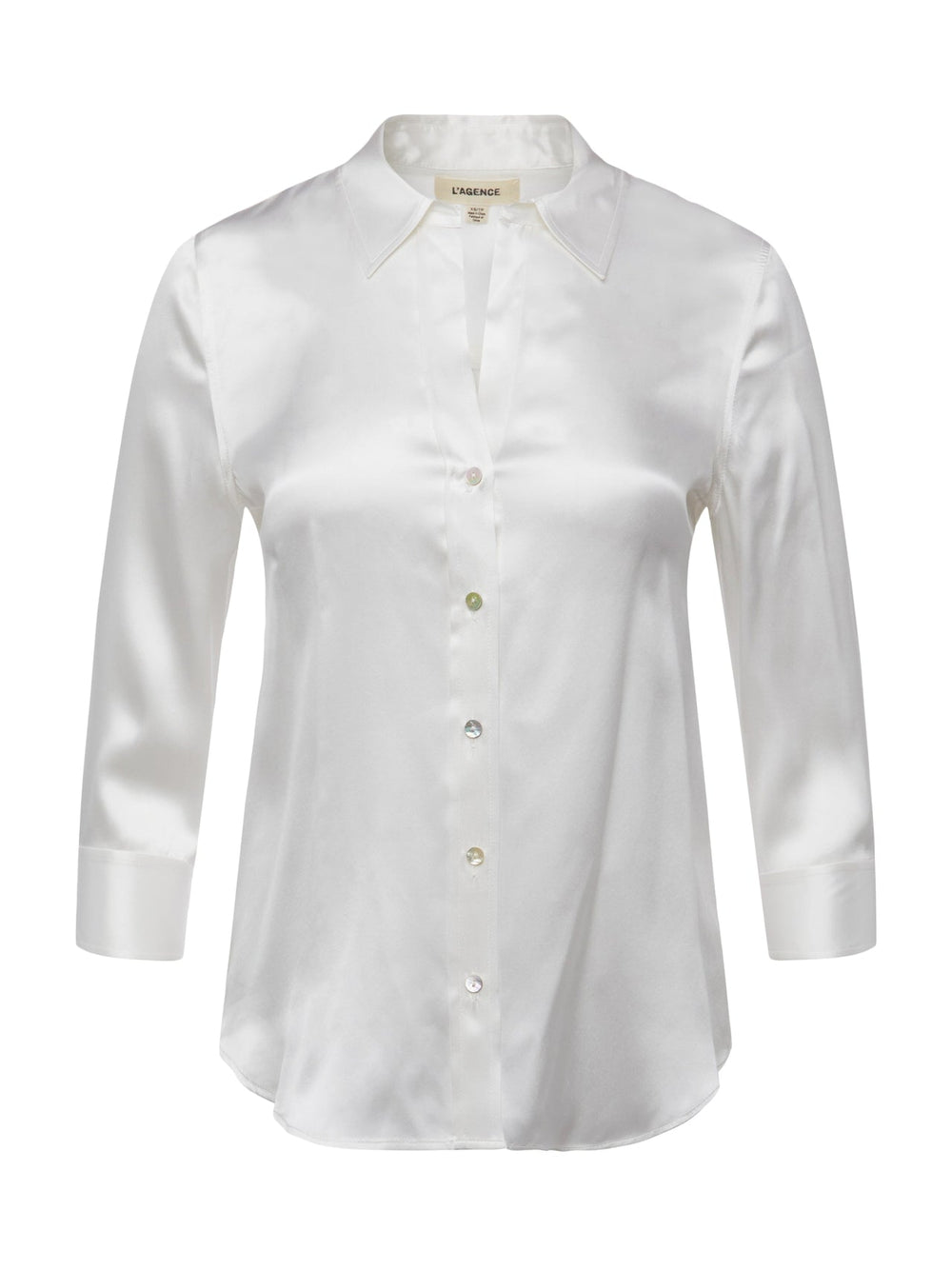 Dani Silk Blouse in Ivory | L'AGENCE discount