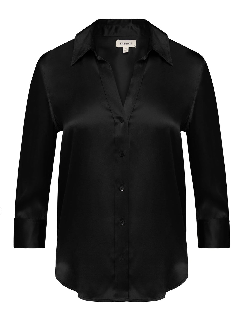 Dani Silk Blouse in Black | L'AGENCE for sale