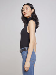 Ceci Sleeveless Turtleneck in Black | L'AGENCE online