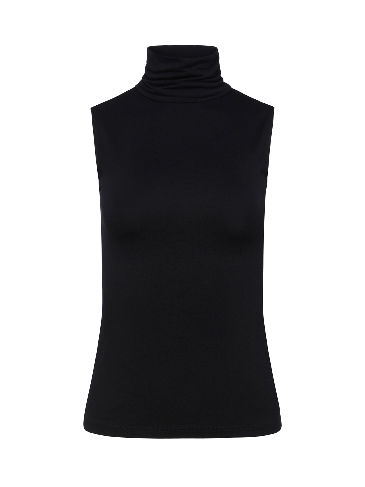 Ceci Sleeveless Turtleneck in Black | L'AGENCE online