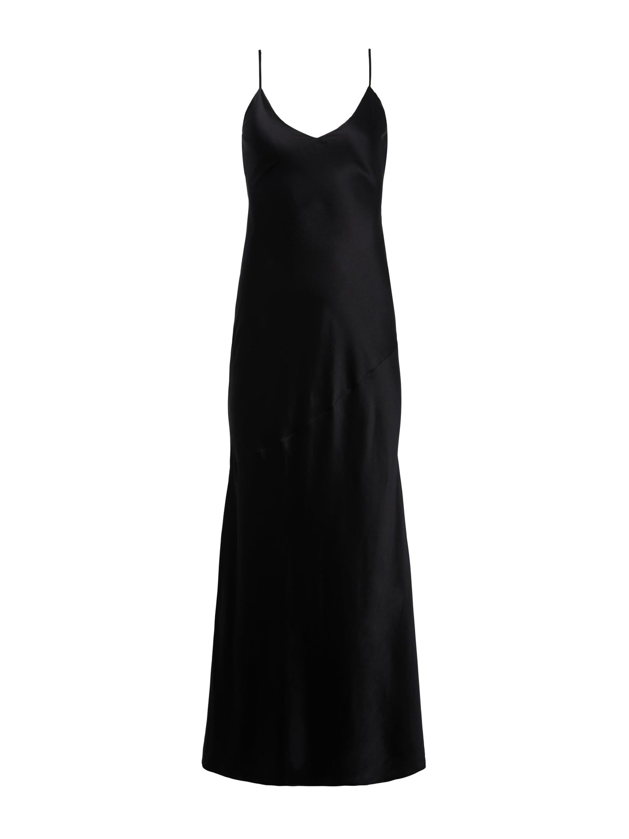 Serita Silk Slip Dress in Black | L'AGENCE for sale