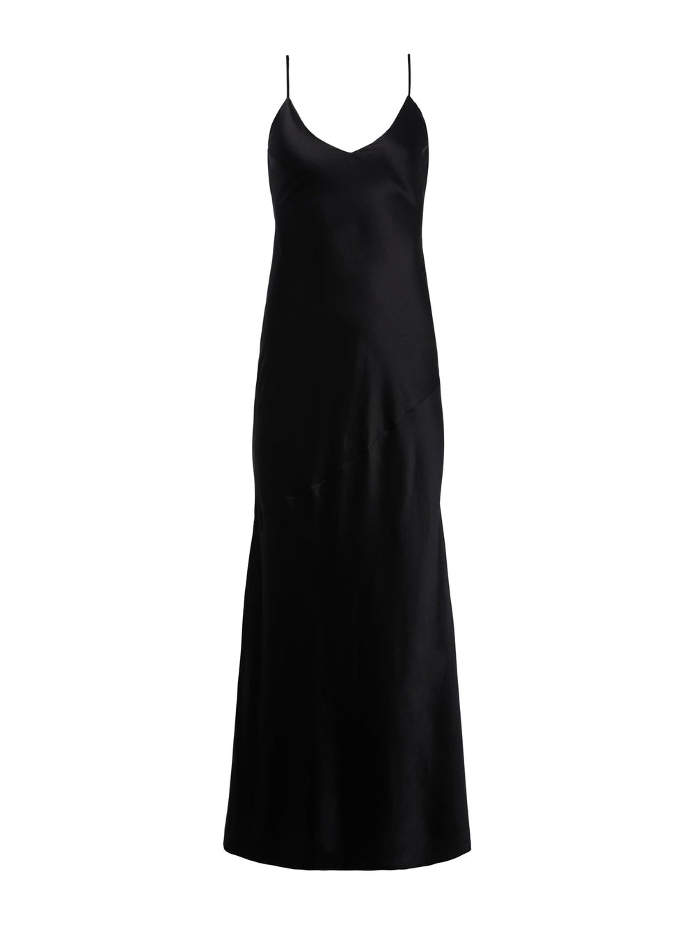 Serita Silk Slip Dress in Black | L'AGENCE for sale