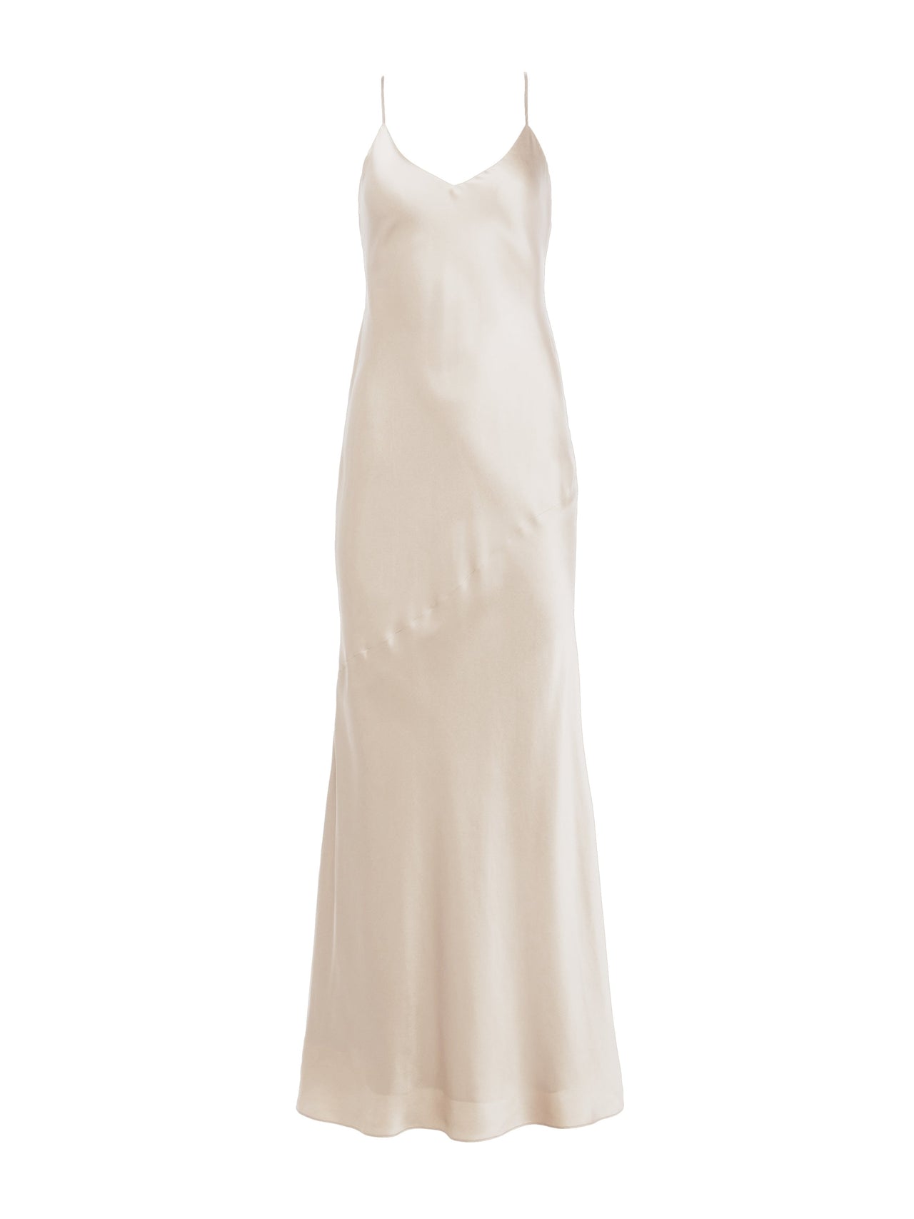 Serita Silk Slip Dress in Champagne | L'AGENCE sale