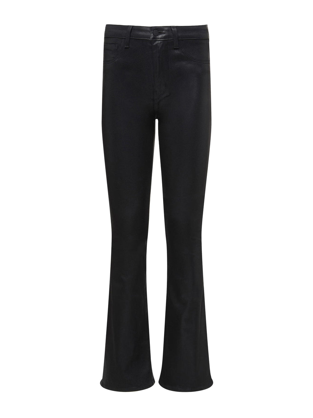 Marty Coated Flare Jean in Noir Coated | L'AGENCE online