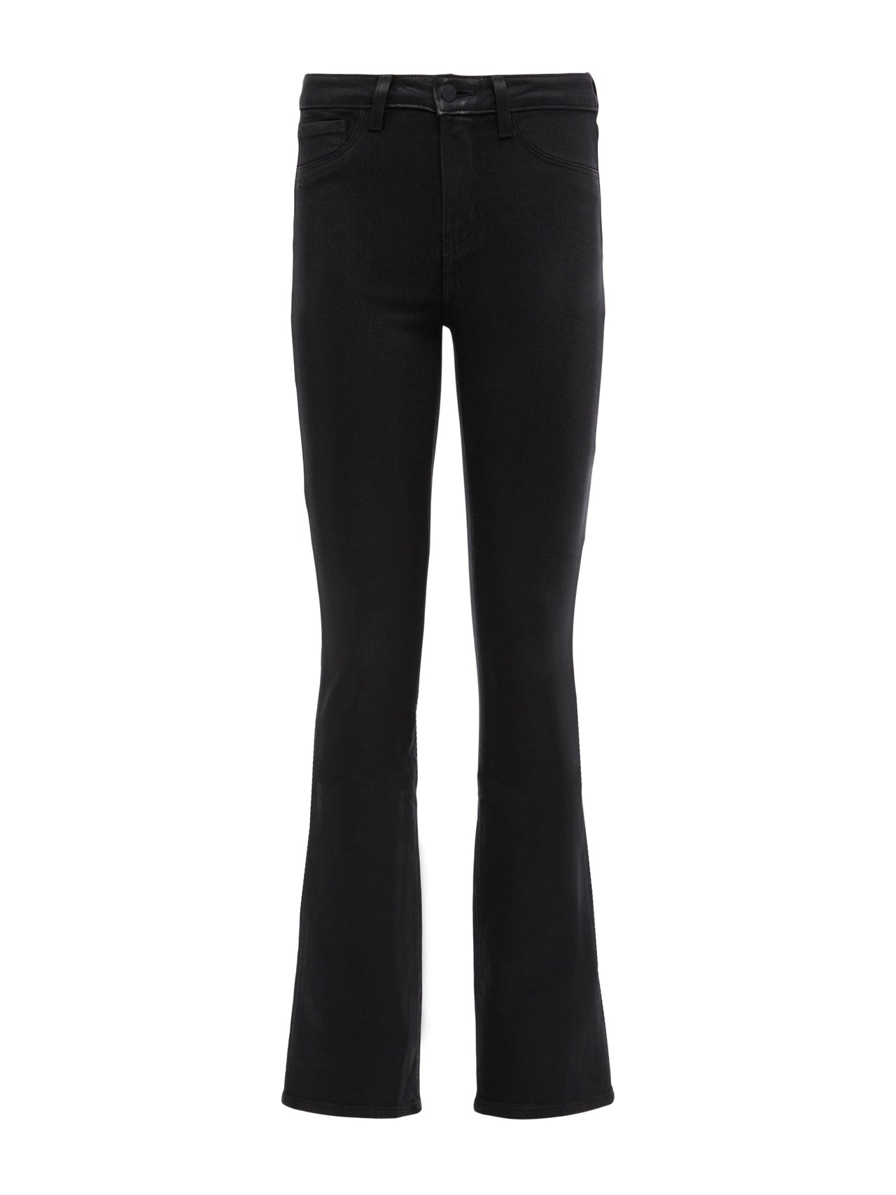 Selma Coated Bootcut Jean in Noir Coated | L'AGENCE online