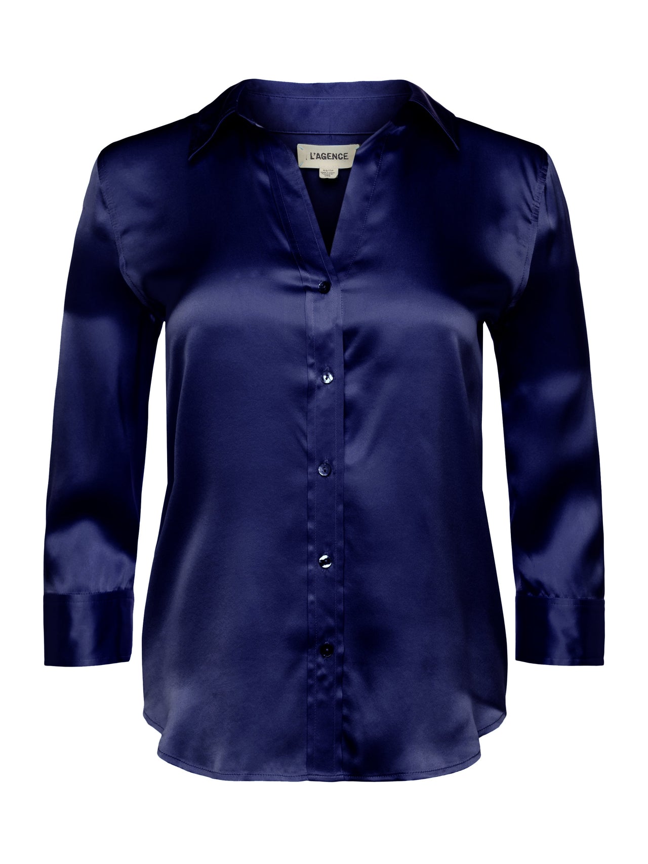 Dani Silk Blouse in Midnight | L'AGENCE online