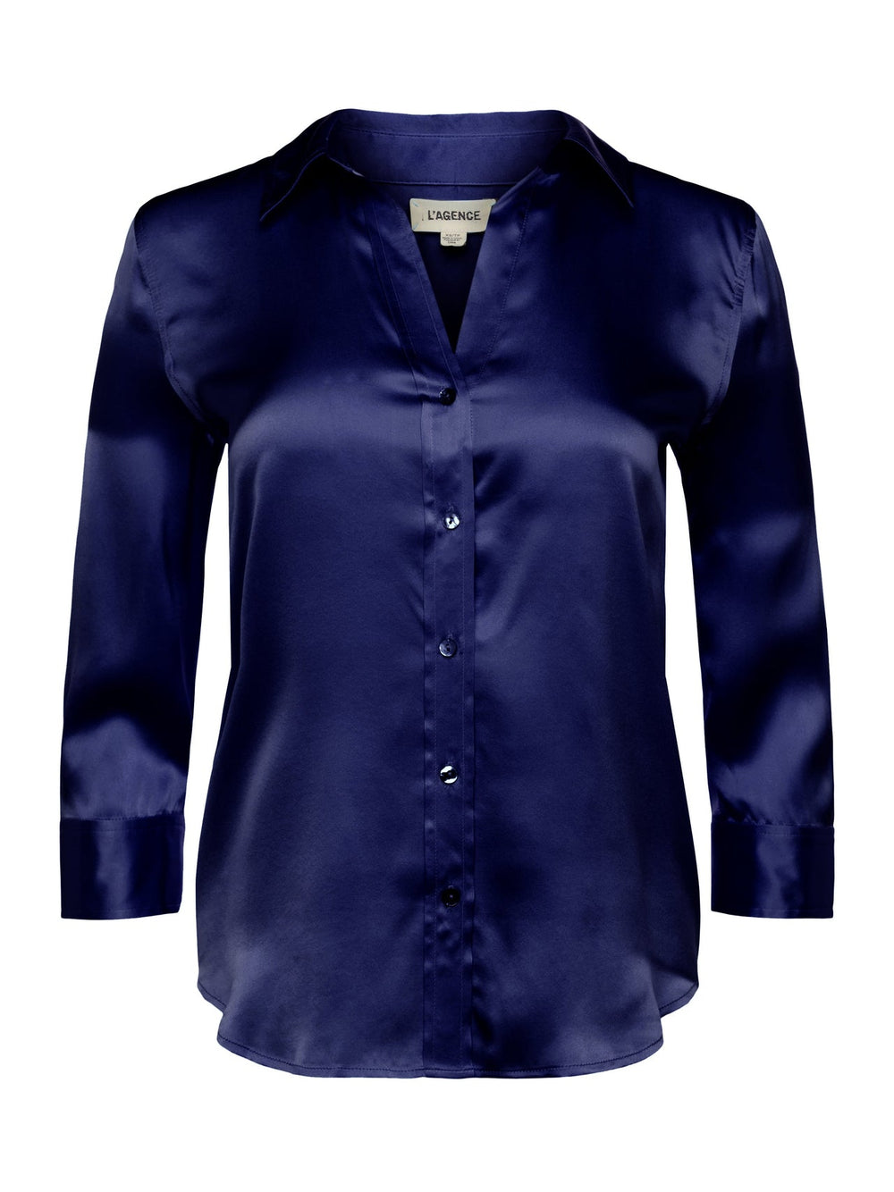 Dani Silk Blouse in Midnight | L'AGENCE online