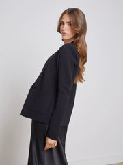 Lacey Knit Blazer In Black | L'AGENCE Women
