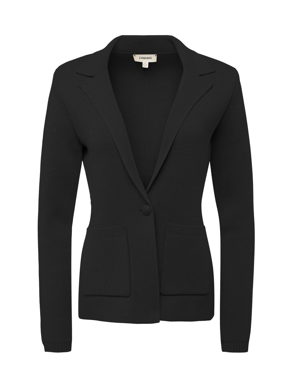 Lacey Knit Blazer In Black | L'AGENCE Women