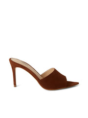 Lolita Open Toe Mule In Buckskin Suede | L'AGENCE sale