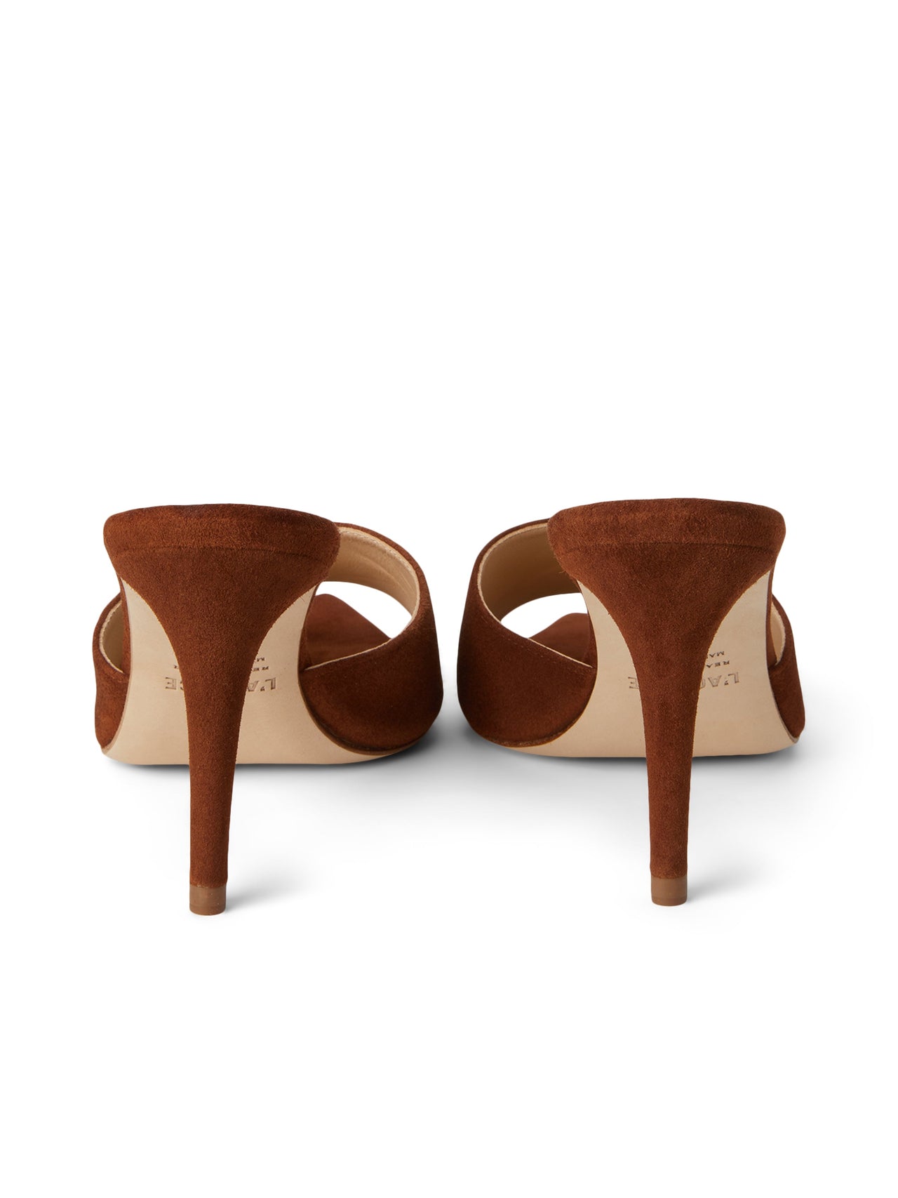 Lolita Open Toe Mule In Buckskin Suede | L'AGENCE sale