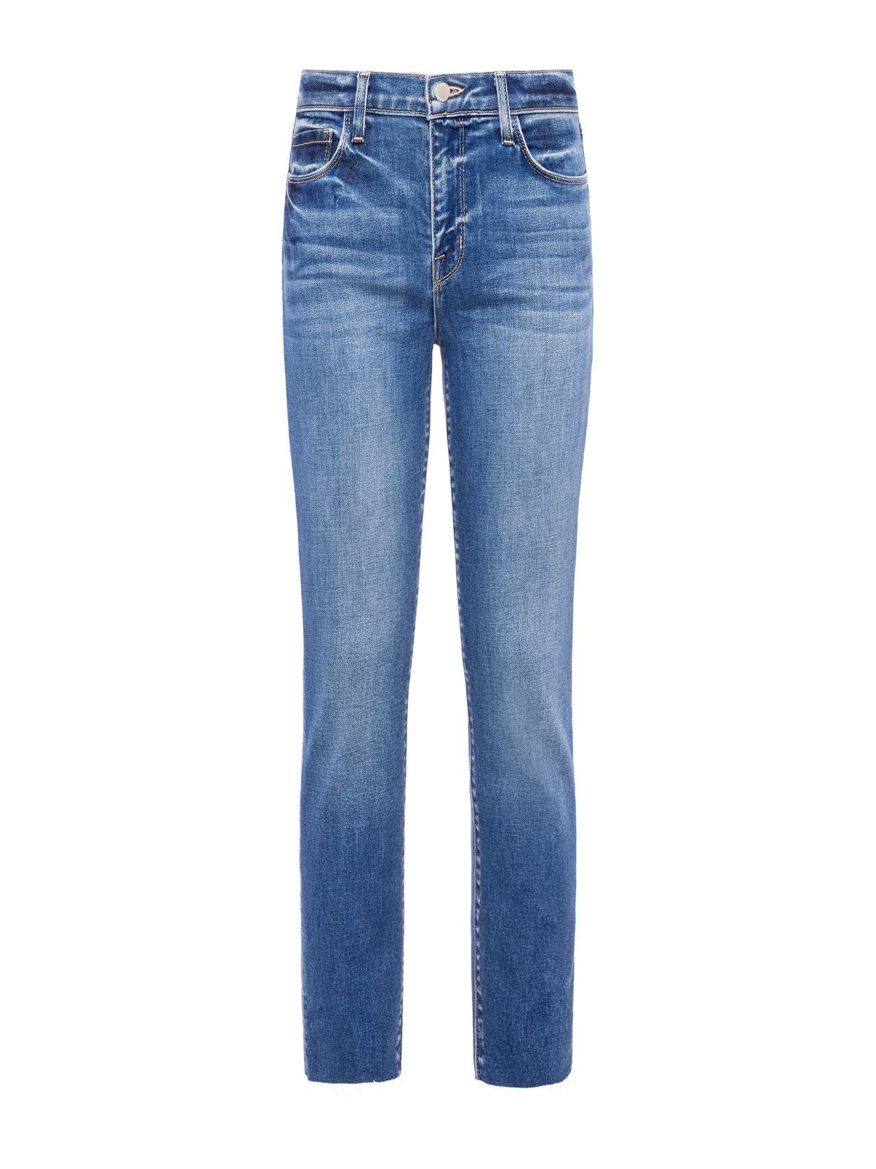 Sada High-Rise Slim-Leg Cropped Jean in Cambridge | L'AGENCE Women