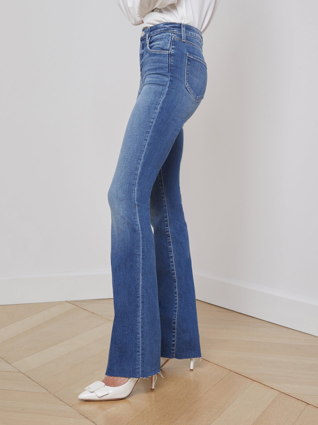 Ruth High-Rise Straight-Leg Jean In Cambridge | L'AGENCE discount