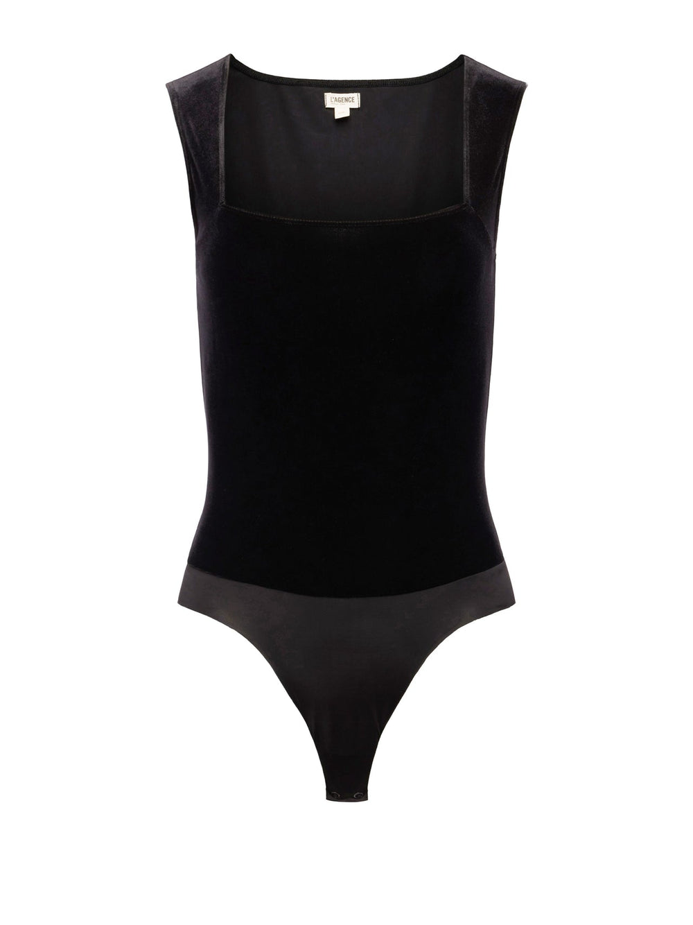 Molly Velvet Bodysuit in Black | L'AGENCE discount