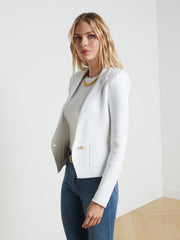 Sofia Knit Blazer in Blazer White | L'AGENCE near me